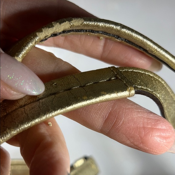 Coach Gold and Cream Signature Tote - Picture 4 of 13